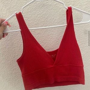 red urban outfitters seamless tank top